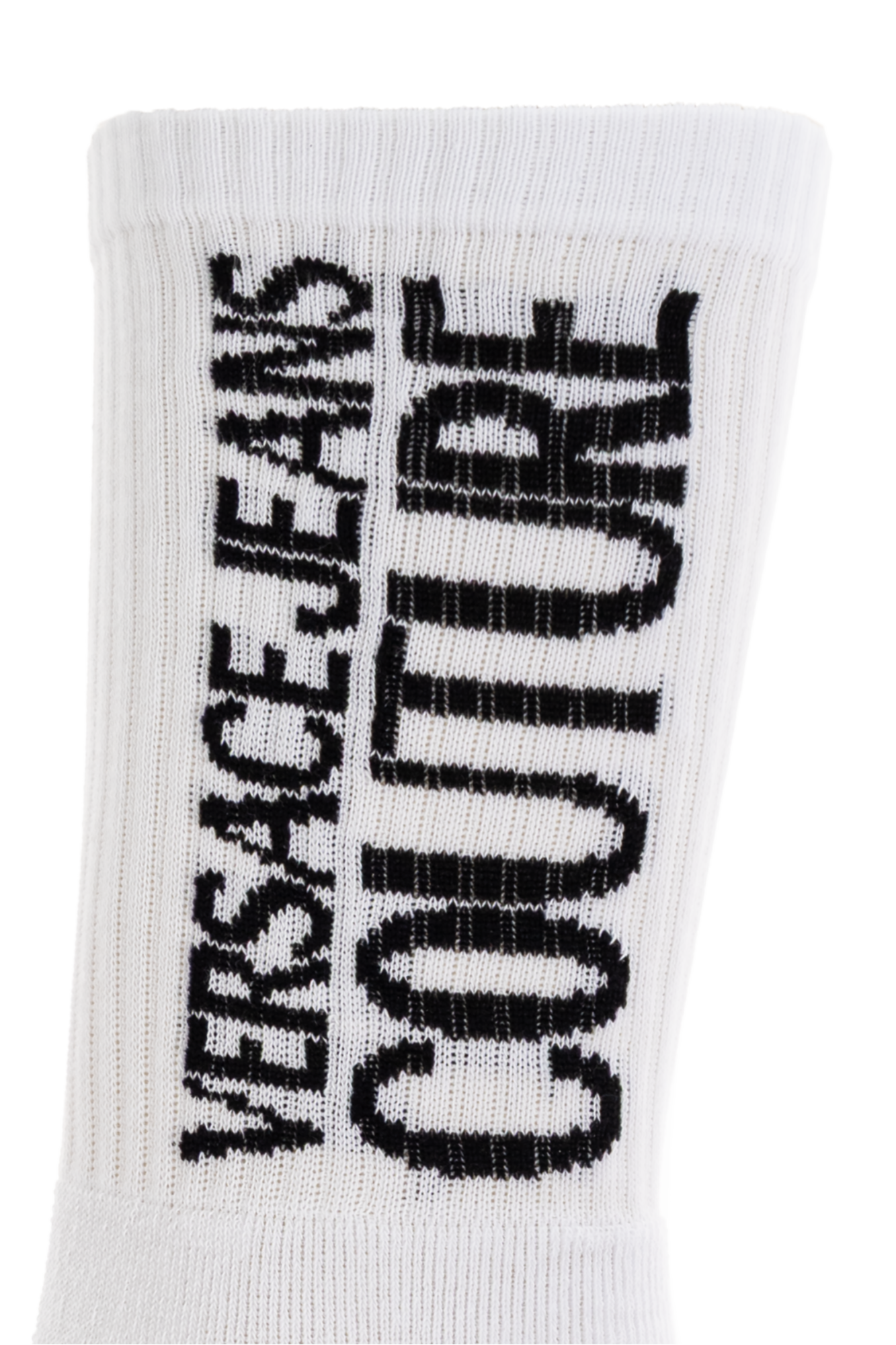 VERSACE ホワイト ロゴ ソックス Versace Mercury Logo Socks | VERSACE US